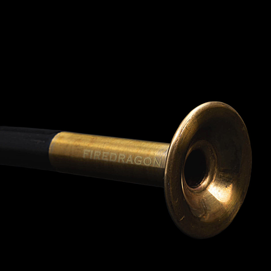 Close up image of the Firedragon's brass mouthpiece