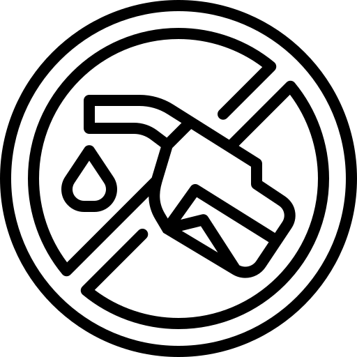No water symbol with a faucet and droplet inside a circle