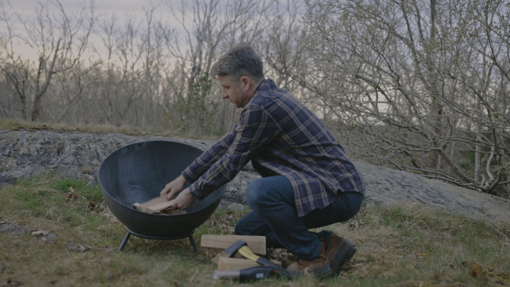 Video showing Airlighter 420 lighting a fire pit