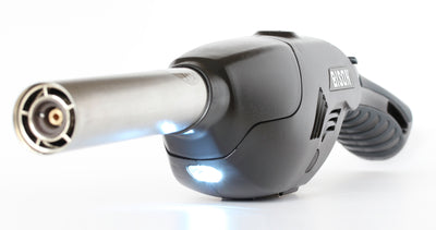 Airlighter 520 facing forwards showing the flashlight function against a white background.